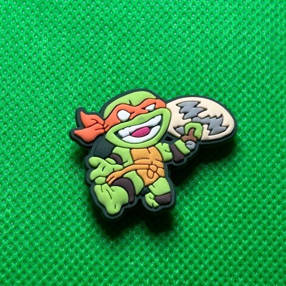 🌼 (3/$8 or 5/$15) NEW “90’s Teenage Mutant Ninja Turtles” Croc Shoe Charm TMNT - Picture 1 of 1